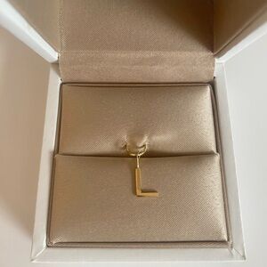 New - Melanie Auld - ‘L’ 14k gold initial charm